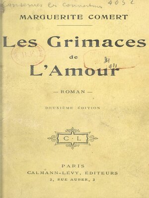 cover image of Les grimaces de l'amour